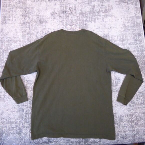 Carhartt Shirt Mens XLT Green Relaxed Fit Short Sleeve Pocket Work Grunge - Picture 6 of 9